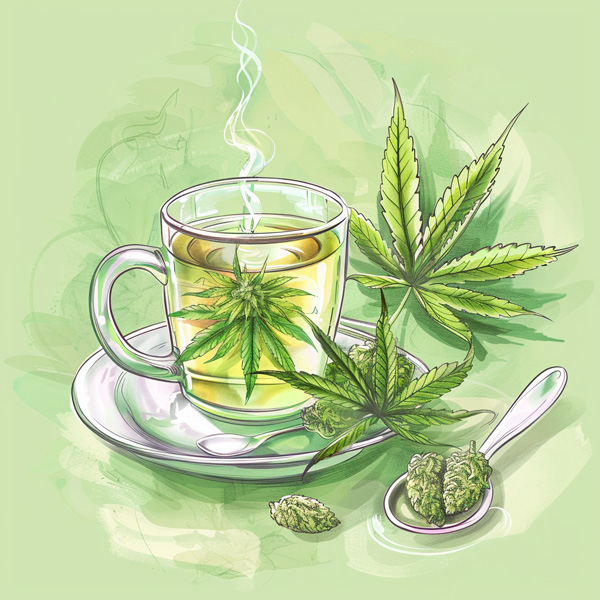 Cannabis Tee CBD Illustration
