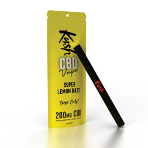Kush CBD Vape-Pen in der Geschmacksrichtung Super Lemon Haze, mit 200 mg CBD, sorgt für ein unkompliziertes und intensives CBD-Erlebnis